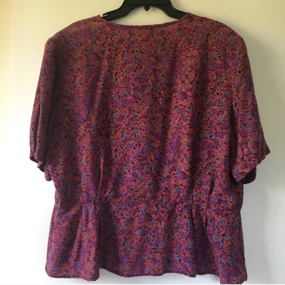 Vintage Psychedelic Button-Down Top - image 2